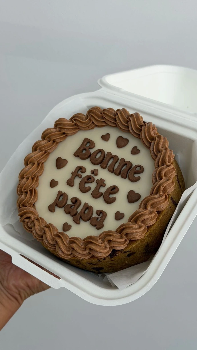 Bento Cookie personnalisé Bonne fête Papa
